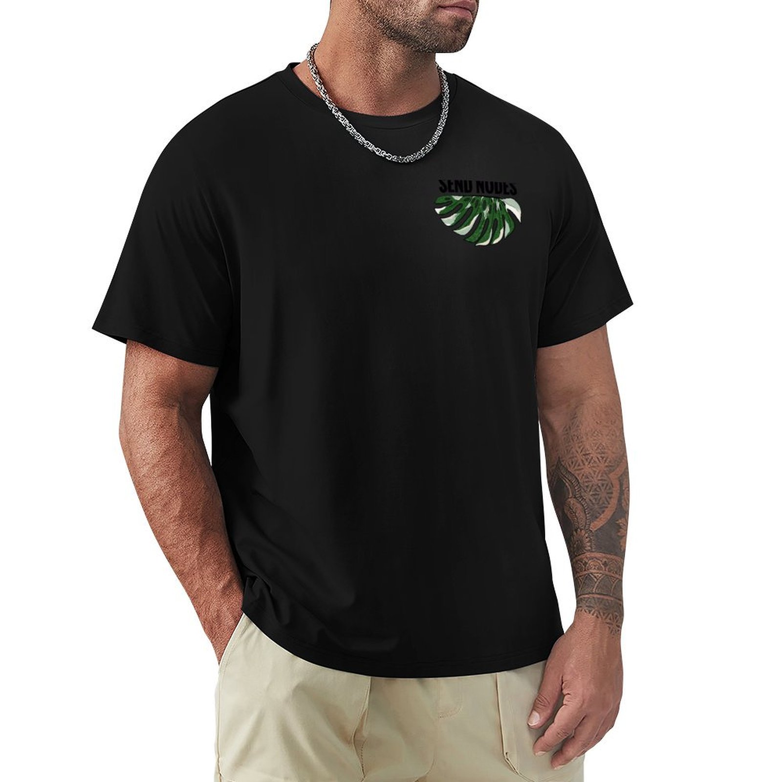 Variegated Monstera Node - Send Nodes - Camiseta Monstera Variegada