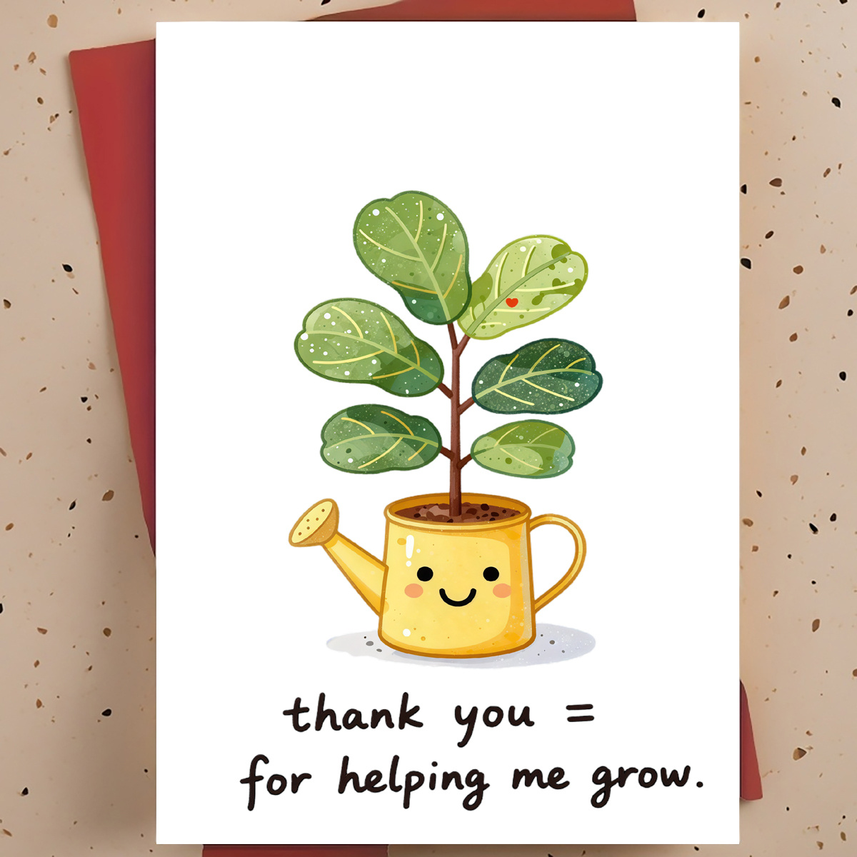 Plant Parental - 1 Tarjeta de Agradecimiento Dulce y
