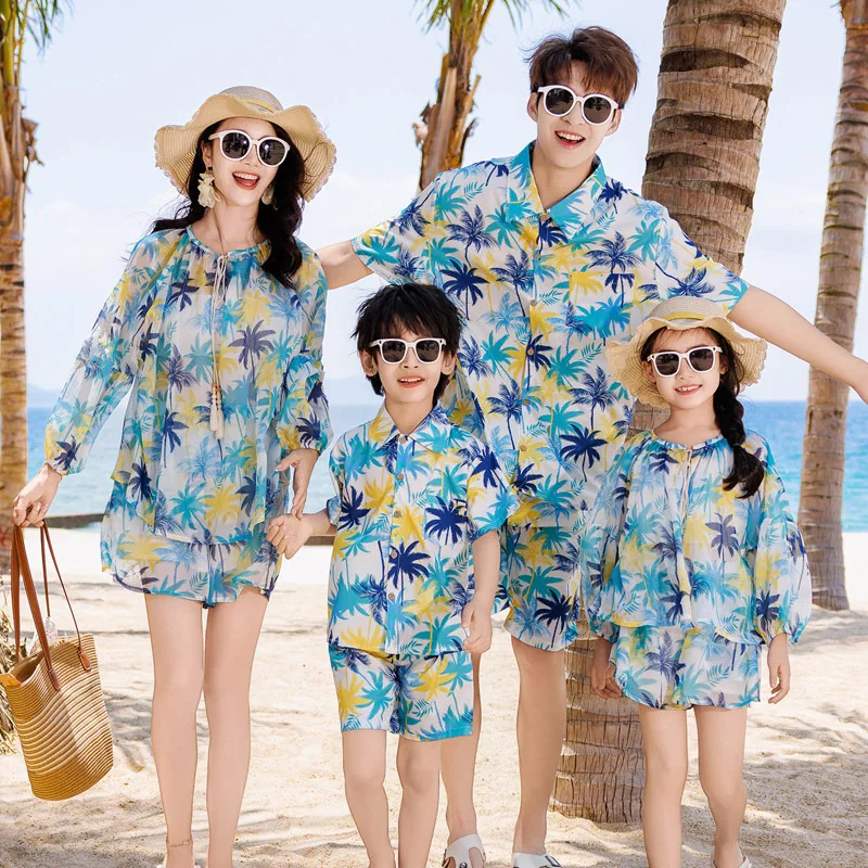 Plant Parental - Ropa de vacaciones familiares, trajes a