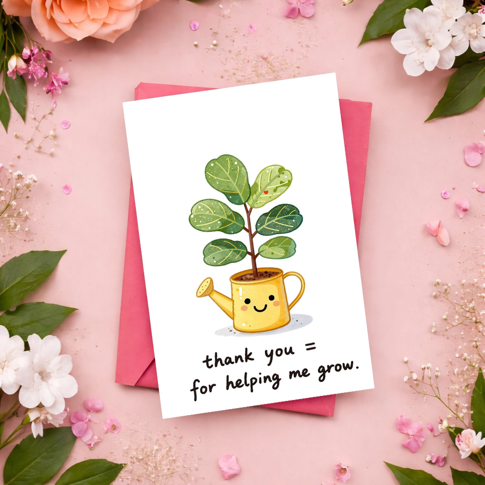 1 Tarjeta de Agradecimiento Du - Plant Parental reseña y precio